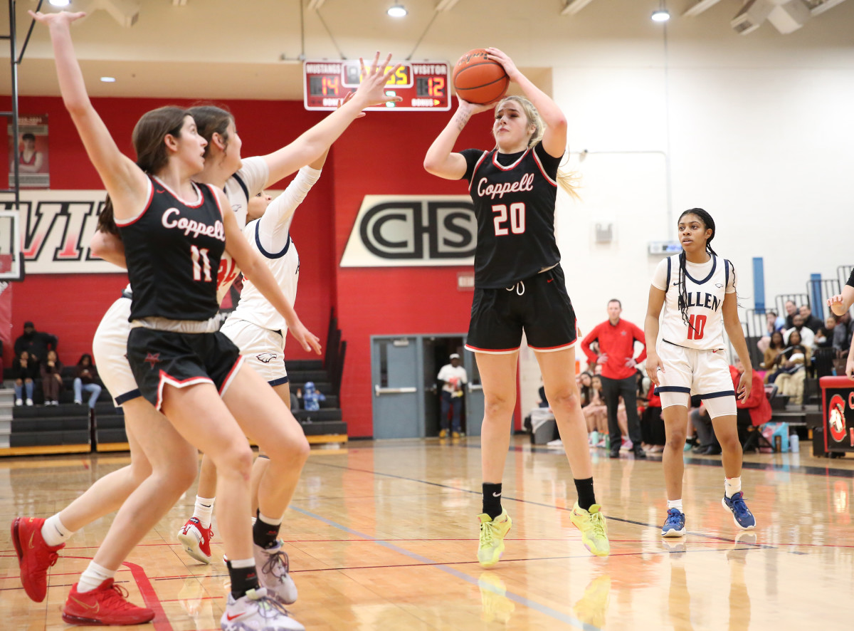 Coppell Allen Texas 6A UIL girls basketball bi-district playoffs 021323 Brian McLean 20